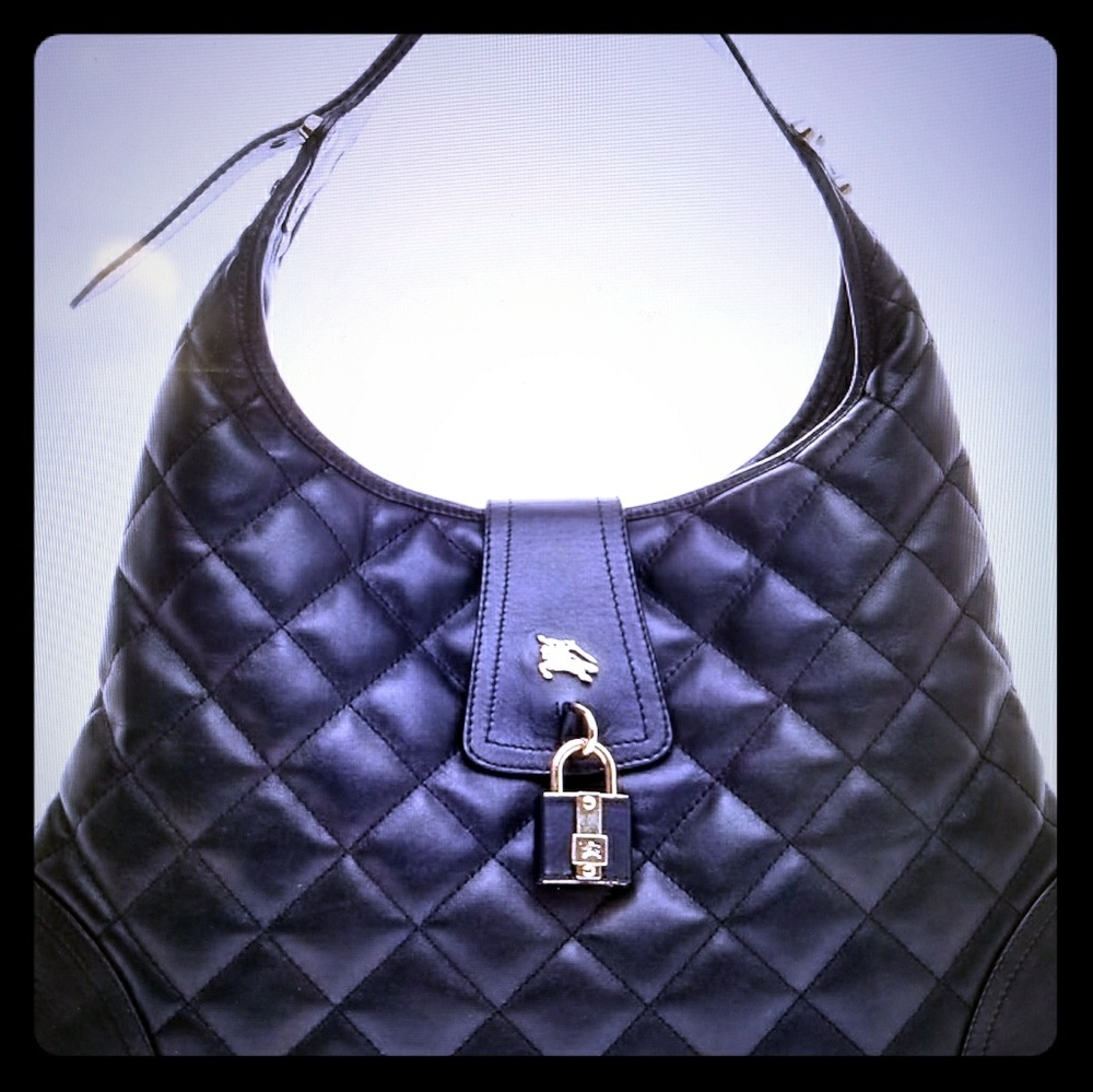 Burberry Brooke Hobo Quilted Leather Bag